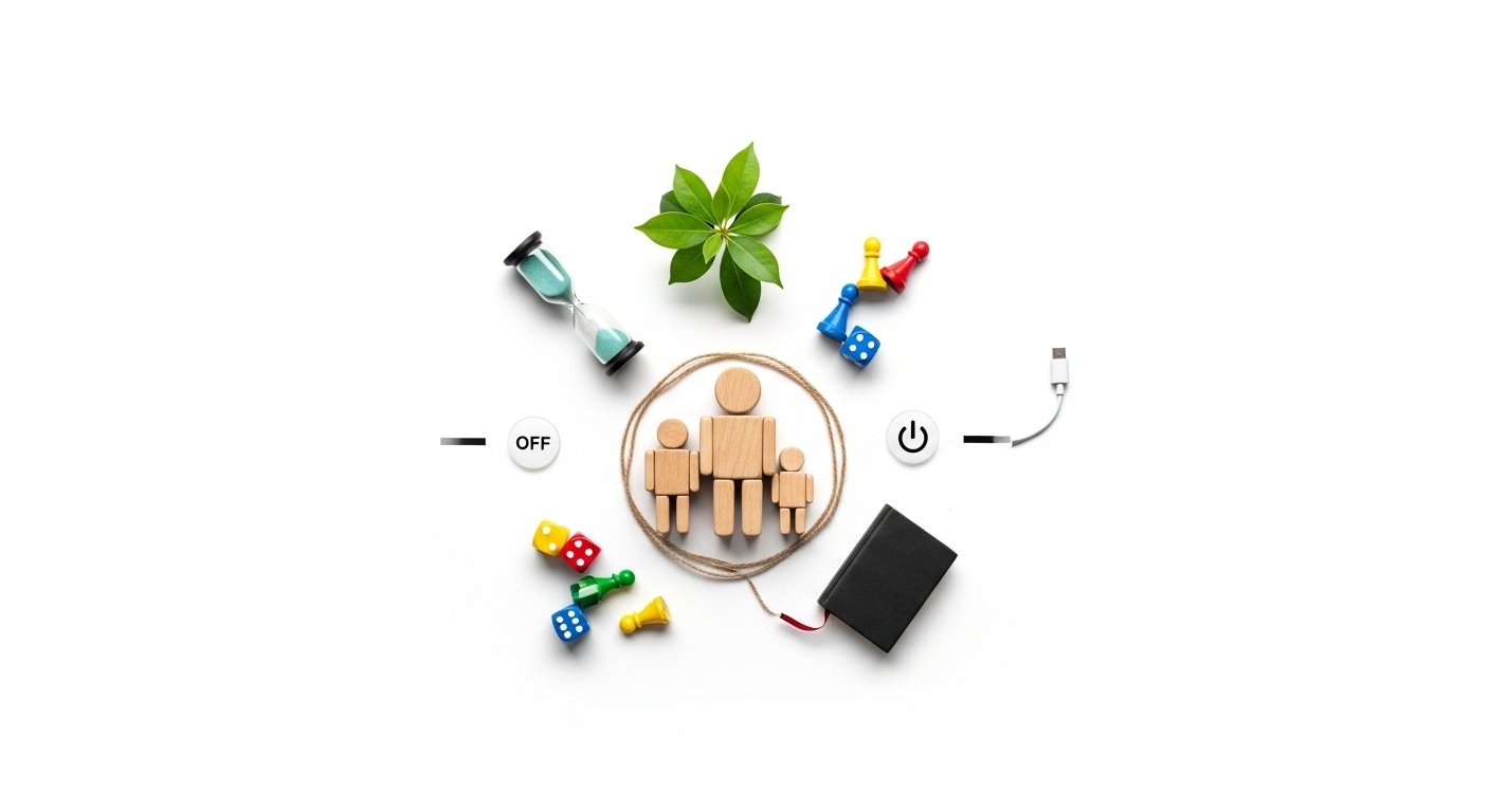 practical strategies for digital detox and connection — reduce social media use as a family