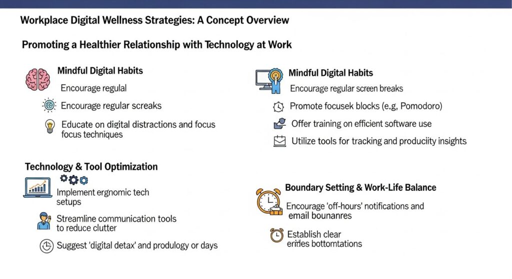 workplace digital wellness strategies — featured illustration