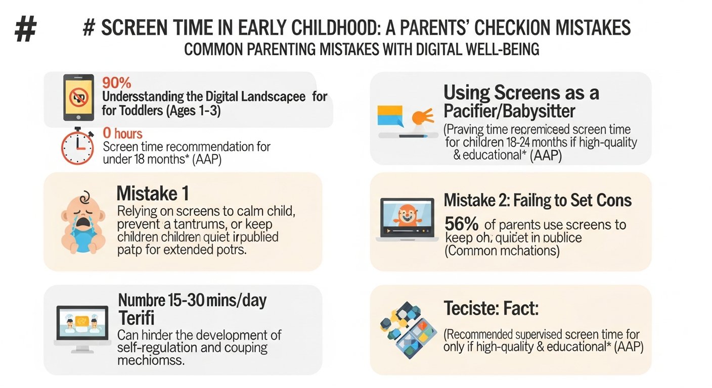 what common mistakes do parents make with digital well-being in early childhood? — screen time for toddlers