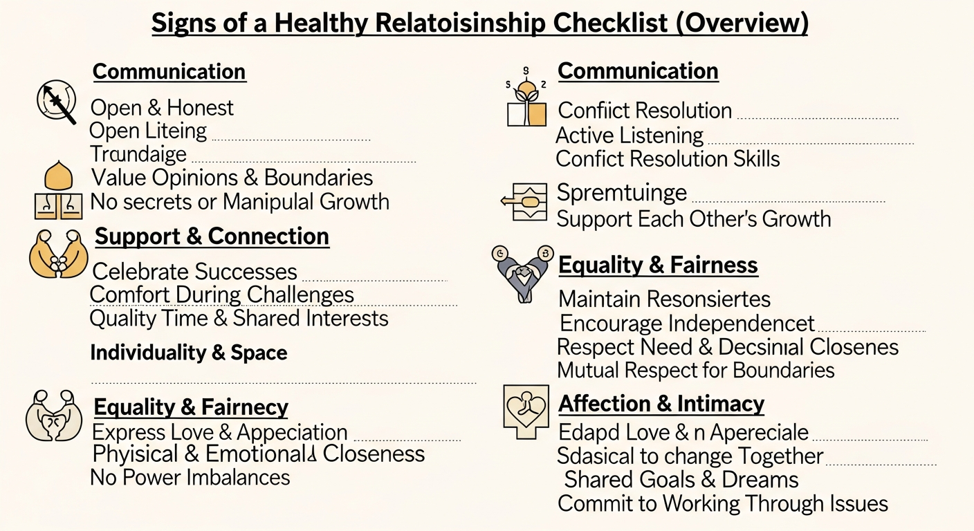 The Real Connection Blueprint: Your Checklist for a Thriving, Healthy Relationship in the Digital Age 1 Signs Of A Healthy Relationship Checklist