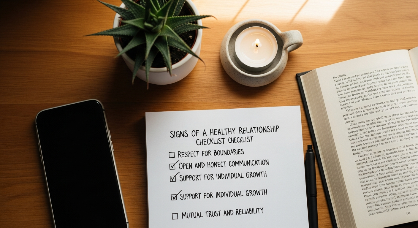 The Real Connection Blueprint: Your Checklist for a Thriving, Healthy Relationship in the Digital Age 2 Signs Of A Healthy Relationship Checklist